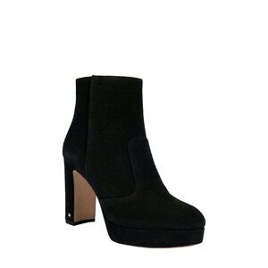 Kate Spade NY Barrett Suede Heel Boots Black 10